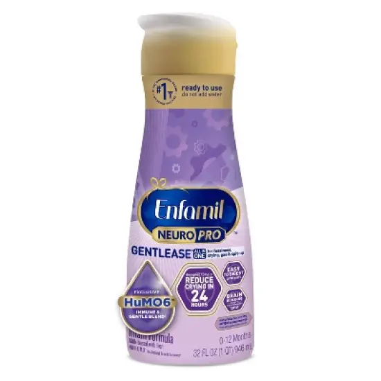 Enfamil Gentlease Ready To Feed Infant Formula Bottle - 32 fl oz image {1}