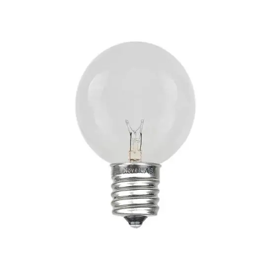 Novelty Lights G30 Globe Hanging Outdoor String Light Replacement Bulbs E12 Candelabra Base 5 watt image {6}