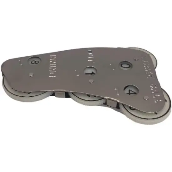 Markwort Stainless Steel 4-Dial Raised Letter Umpire Indicator, Silver image {1}