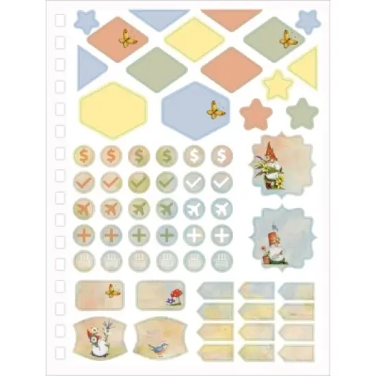 Lang 2023-24 Weekly/Monthly Planner 9.5"x7.5" Deluxe Gnome Sweet Gnome image {3}
