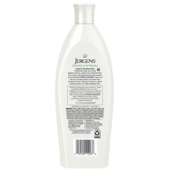 Jergens Soothing Aloe Hand and Body Lotion, Dermatologist Tested image {8}