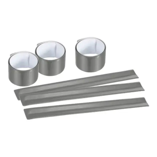 Unique Bargains High Visibility Reflective Arm Wrist Ankle Bands for Night Running 6 Pcs image {7}