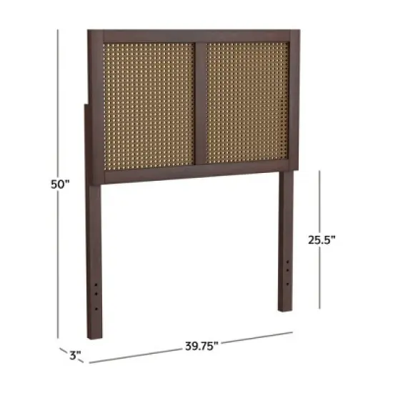 Serena Wood and Cane Panel Headboard - Hillsdale Furniture image {2}