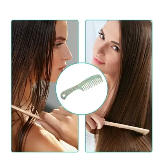 Unique Bargains Anti-Static Hair Comb Wide Tooth for Thick Curly Hair Hair Care Detangling Comb For Wet and Dry 1 Pcs image {4}