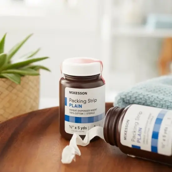 McKesson Packing Strip for Wounds, Sterile Cotton image {2}