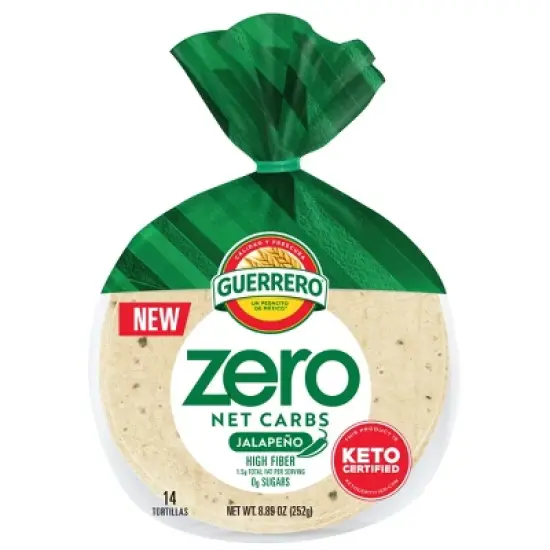 Guerrero Street Taco Size Zero Net Carbs Jalapeno Tortillas - 14ct / 8.89oz image {11}