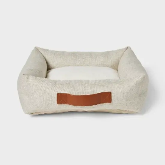 Neutral 4-Sided Bolster Dog Bed - Boots & Barkley&trade; - Cream image {3}