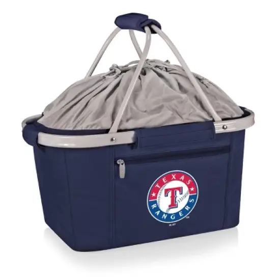 MLB Texas Rangers Metro Basket Collapsible Cooler Tote - Navy Blue image {4}