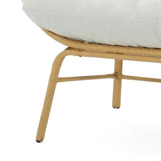 Christopher Knight Home Palos Outdoor Wicker Loveseat with Cushion image {6}