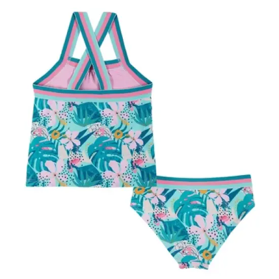 Andy & Evan Toddler  Reversible Tankini Blue, Size 3T image {1}