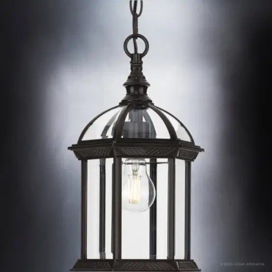 Urban Ambiance Luxury Transitional Outdoor Pendant 13.625''H x 7.5''W,  Olde Bronze Finish,  Greensboro Collection, UHP1373 image {3}