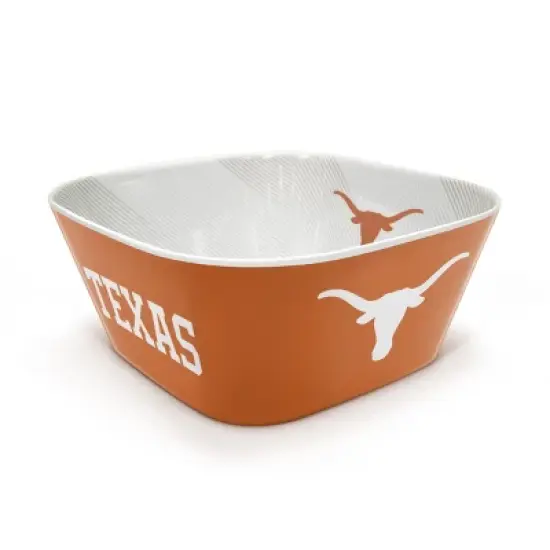 NCAA Texas Longhorns Serving Bowl: Melamine Rounded Square Dish, 15 Volume Capacity image {6}