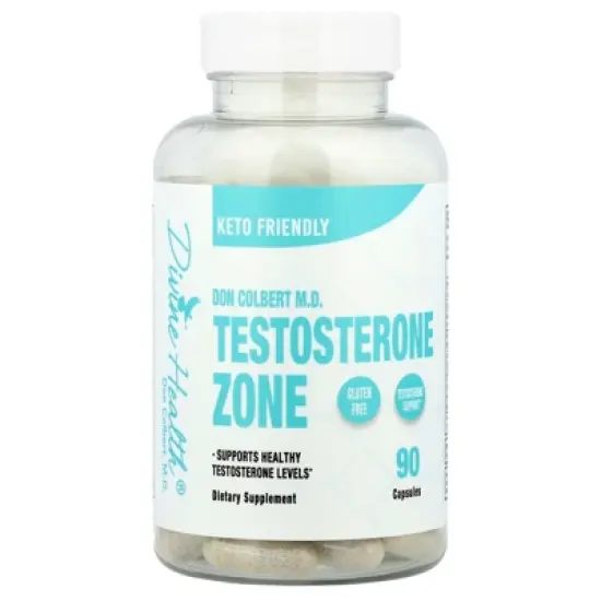 Divine Health Don Colbert M.D. Testosterone Zone, 90 Capsules image {5}