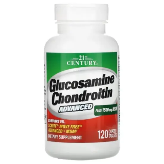 21st Century Glucosamine Chondroitin Advanced, 120 Coated Tablets image {4}
