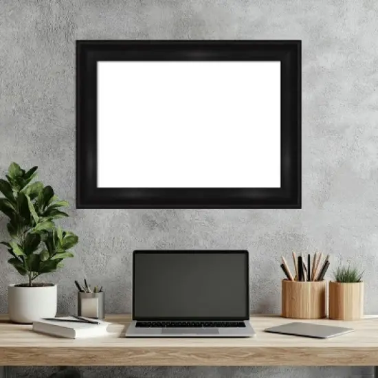 Amanti Art Grand Black Narrow Framed Dry Erase Magnetic Board image {7}