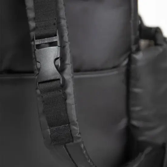 7am Enfant Diaper Bag Backpack with Portable Changing Pad - Water Resistant Shell - Black image {12}