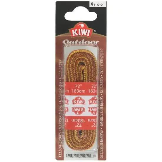 Kiwi Outdoor 72 in. Gold &  Brown Boot Laces image {1}