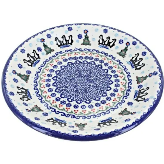 Blue Rose Polish Pottery Vena Dinner Plate image {3}