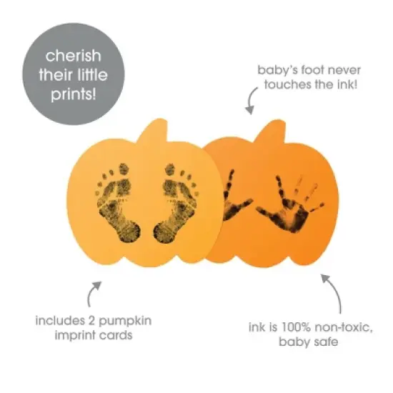 Pearhead Halloween Pumpkin Clean-Touch Ink Pad Kit for Babies - 3pc image {3}