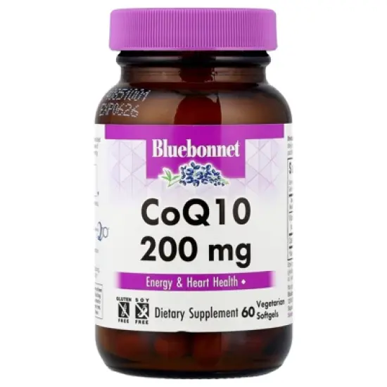 Bluebonnet Nutrition CoQ10, 200 mg, 60 Vegetarian Softgels image {4}