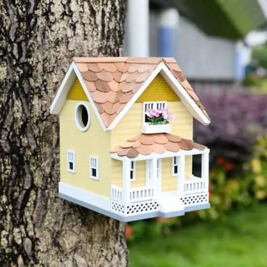 Vandue Outdoor Wooden Birdhouse - Golden Craftsman image {3}