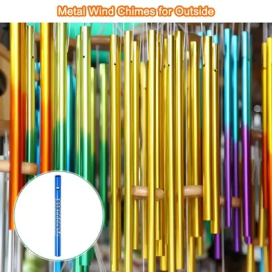 Unique Bargains Aluminum Wind Chime Empty Tubes for Crafts image {5}