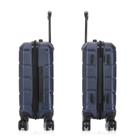 DUKAP Sense Lightweight Hardside Carry On Spinner Suitcase - Blue image {7}