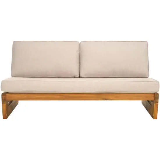 Chester 2 Seater Sofa - Indoor/Outdoor - PAT7322 - Natural/Light Grey - Safavieh image {10}