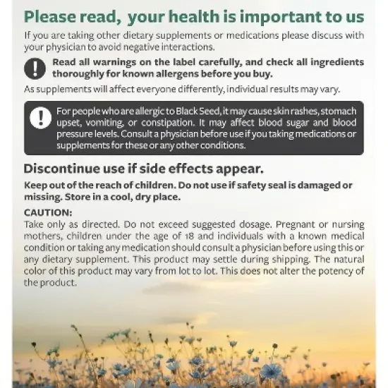 Black Seed Oil Gummies, Natural Ginger Ale Flavor, Pure Black Cumin Seed Oil for Healthy Skin, Hair & Nails, Health's Harmony, 60ct image {6}