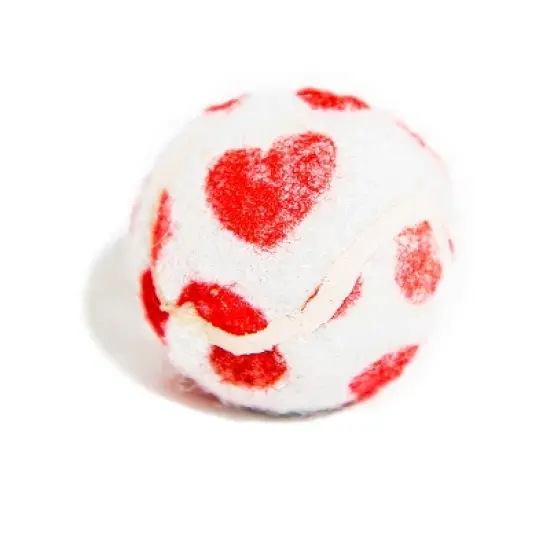 Midlee Valentine's Hearts Dog Tennis Balls Regular image {3}