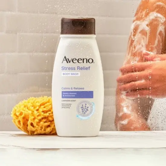 Aveeno Stress Relief Body Wash with Lavender & Chamomile - 33 fl oz image {3}