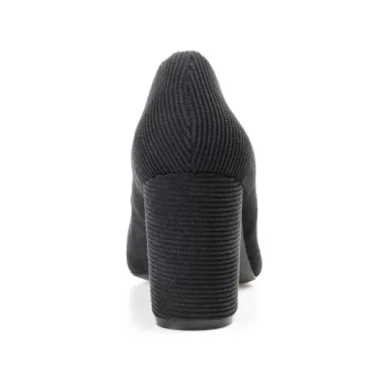 Journee Collection Womens Fai Round Toe Mid Block Heel Pumps image {2}