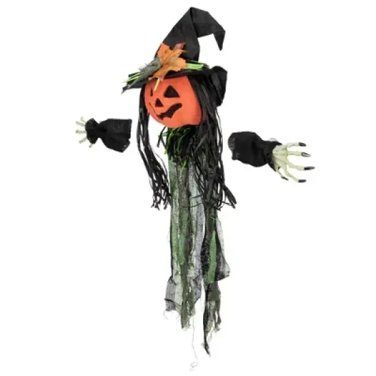 Northlight Creepy Jack-O-Lantern 3-D Halloween Window Decoration image {2}