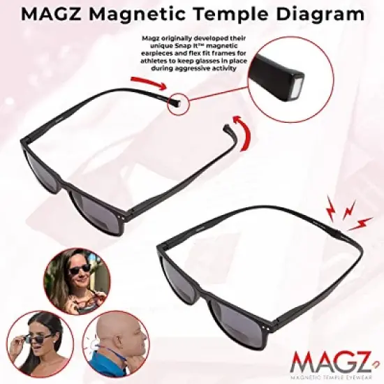 Magz Greenwich Magnetic Reading Glasses w/Snap It Design image {7}