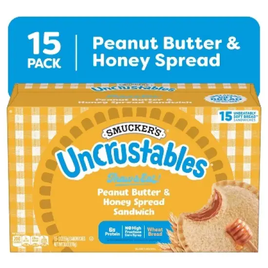 Smucker's Uncrustables Frozen Peanut Butter & Honey Spread Sandwich image {2}