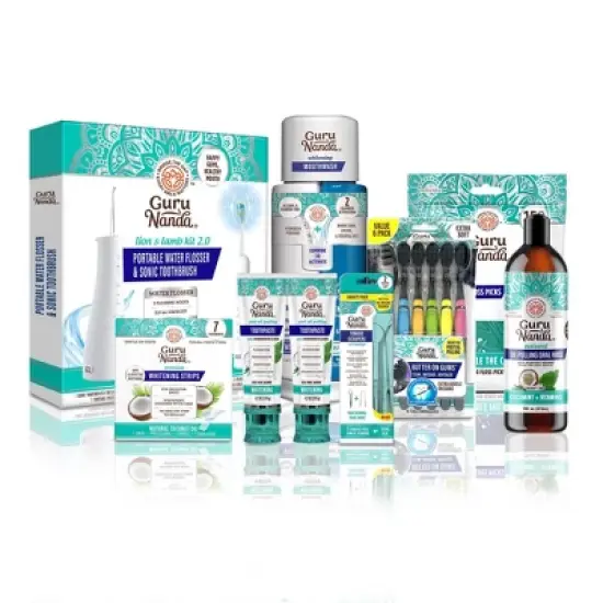 GuruNanda 7-Step Regimen 2.0 for Healthy Teeth Gums Toothcare Set - 9ct image {9}
