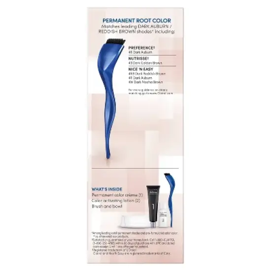 Clairol Root Touch-Up Permanent Hair Color - 4R Dark Auburn Reddish Brown - 1 Kit image {6}