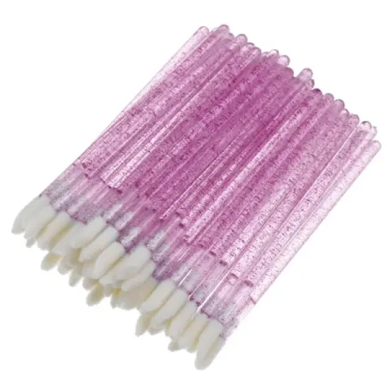 Unique Bargains Not Reusable Lip Make Up Brushes Applicator Tool Kits 50 Pcs image {8}