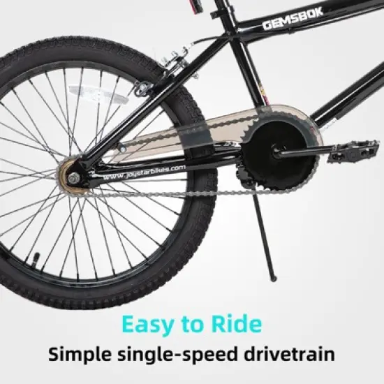 JOYSTAR Gemsbok 20 Inch Kids BMX Bike for Ages 7+, Freestyle Bicycle with Dual Hand Brakes, Front Pegs &ndash; Multiple Colors image {4}