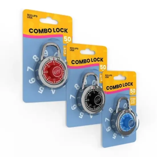 Locker Combination Lock, Assorted Colors (48 Packs) image {1}