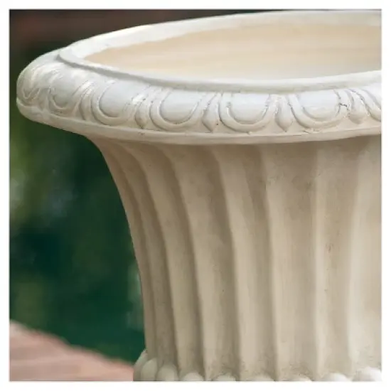 Christopher Knight Home 20" Wide Fiberglass Urn Planter image {2}