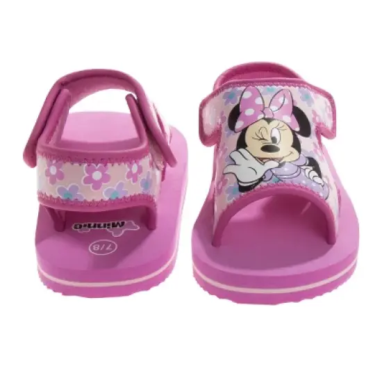 Disney Minnie Mouse Toddler Girls Hook and Loop Sandals image {3}