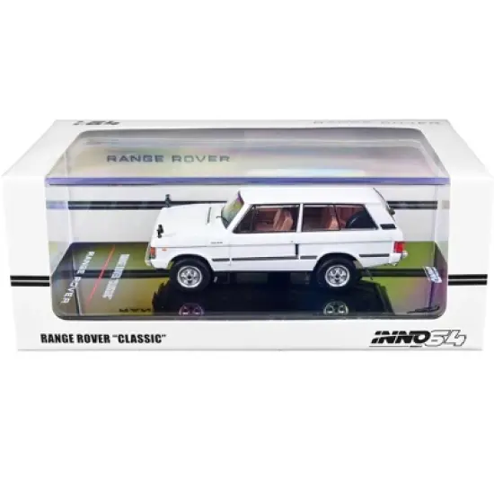 Land Rover Range Rover Classic RHD (Right Hand Drive) White 1/64 Diecast Model Car by Inno Models image {2}
