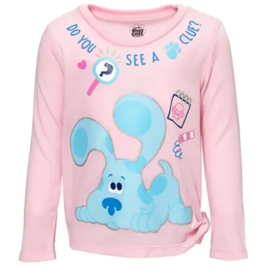 Blue's Clues & You! Infant Baby Girls Graphic T-Shirt and Leggings Outfit Set Pink/Heather Gray 18-24 Months image {1}