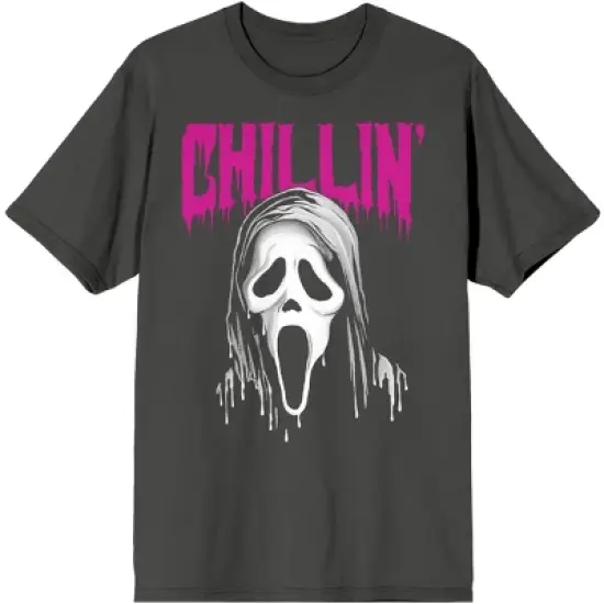Ghostface Chillin Men's Charcoal Gray T-shirt image {3}