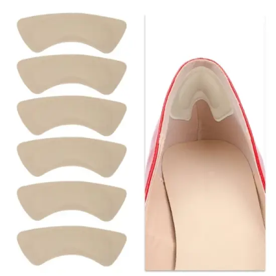 Unique Bargains Fan-shaped Heel Pads 6 Pair image {1}