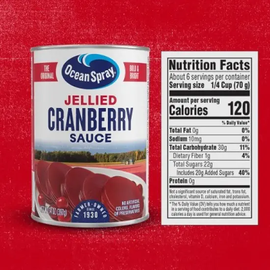 Ocean Spray Jellied Cranberry Sauce - 14oz image {2}