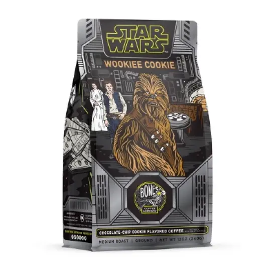 Bones Coffee Company Star Wars Wookiee Cookie Chocolate-Chip Cookie Flavored Medium Roast Ground - 12oz image {3}