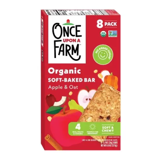 Once Upon a Farm Snack Bars Apple and Oat - 9.6oz/8ct image {1}
