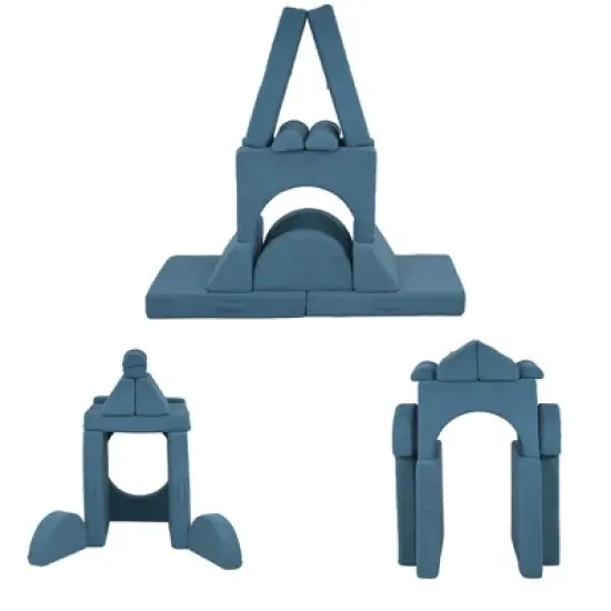 Qaba Modular Kids Play Couch, Kids Couch for Playroom or Bedroom, Foam Couch for Kids with Washable Cover for Toddlers 18+ Months image {3}